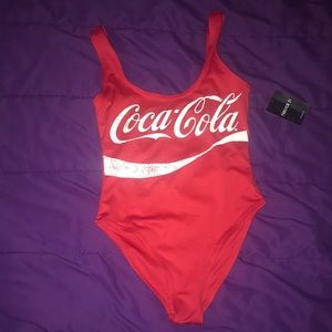 Coca Cola one piece bathing suit. Never worn